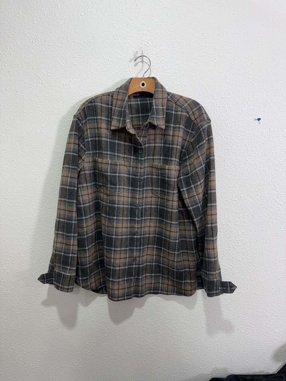 Jenni Kayne Plaid Flannel Button Down Shirt  Men's Size XL